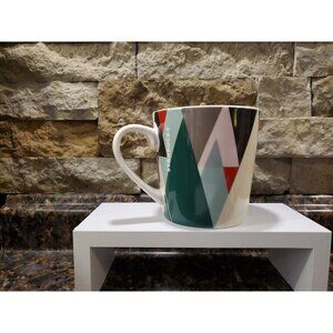 Starbucks Holiday Triangle Christmas Tree Coffee Tea Mug Cup 18oz Coffee Bar